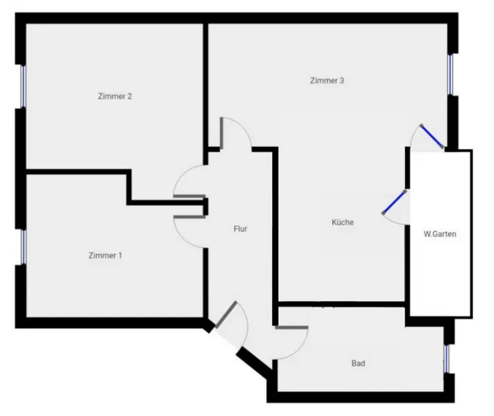 3-Zimmer-Wohnung - 01.10.2026 Internet & Strom inklusiv — photo 1